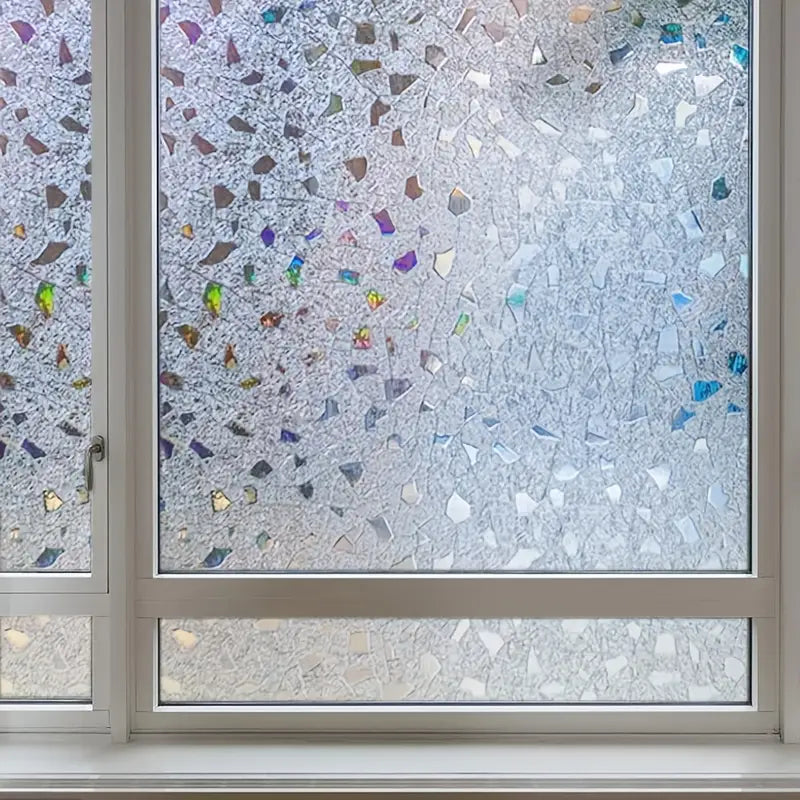 Rainbow Decorative Window Film - 5 Styles with Scraper