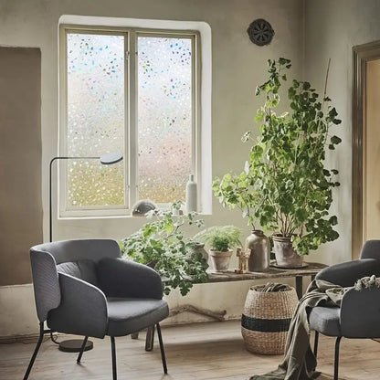 Rainbow Decorative Window Film - 5 Styles with Scraper