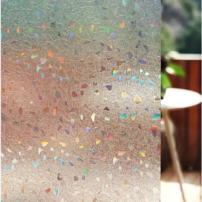 Rainbow Decorative Window Film - 5 Styles with Scraper