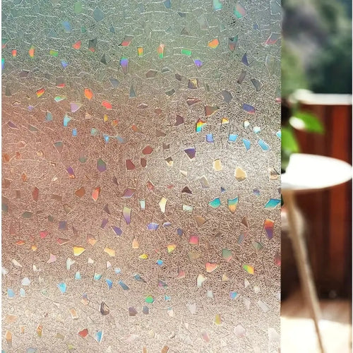 Rainbow Decorative Window Film - 5 Styles with Scraper